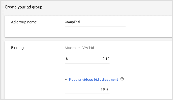 google adwords create ad group